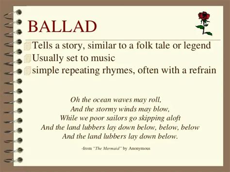 what is a ballad poem.